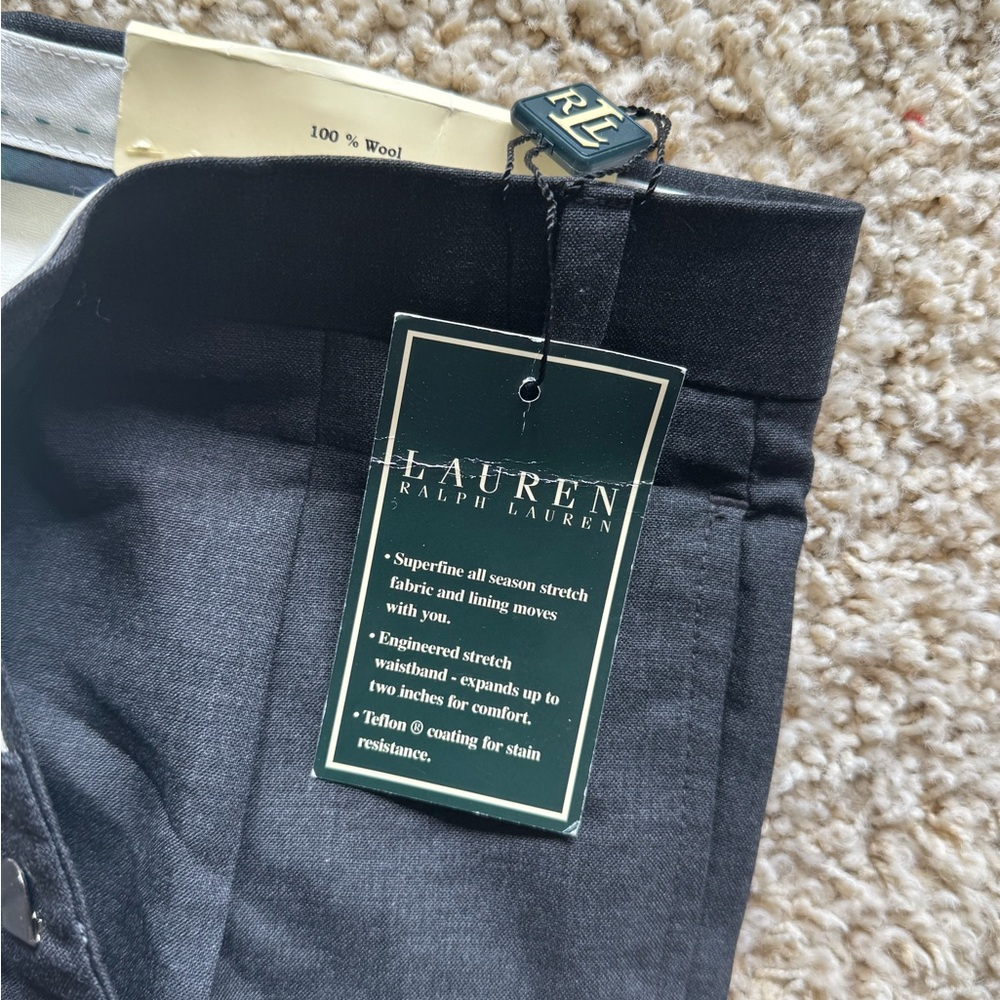 Ralph Lauren Charcoal Wool Trousers/Suit Pants